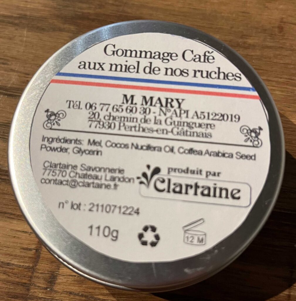 gommage café au miel miellerie de perthes